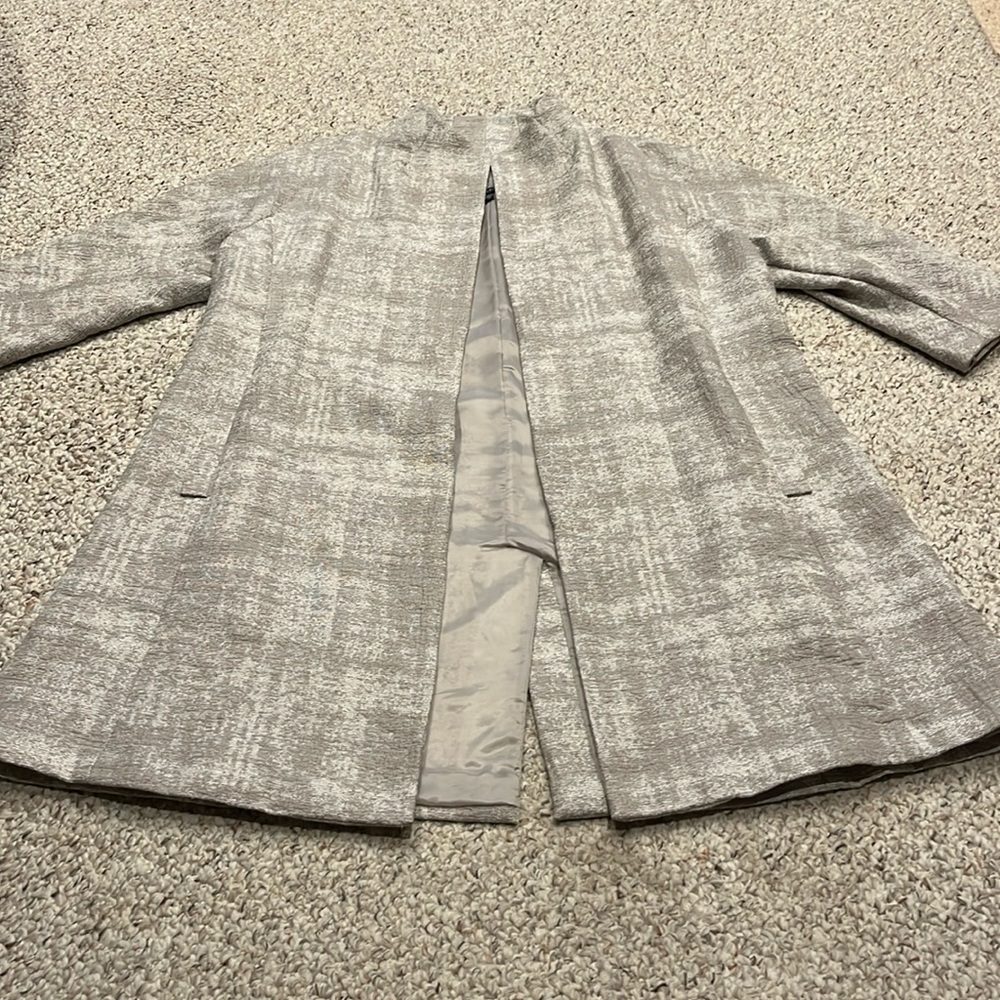 Eileen Fisher Gray Textured Jacket